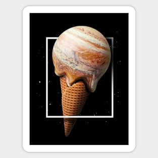 Ice Cream Jupiter Sticker